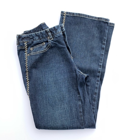 Talbots Denim - Talbots Cross Stitched Boot Cut Jeans 2P